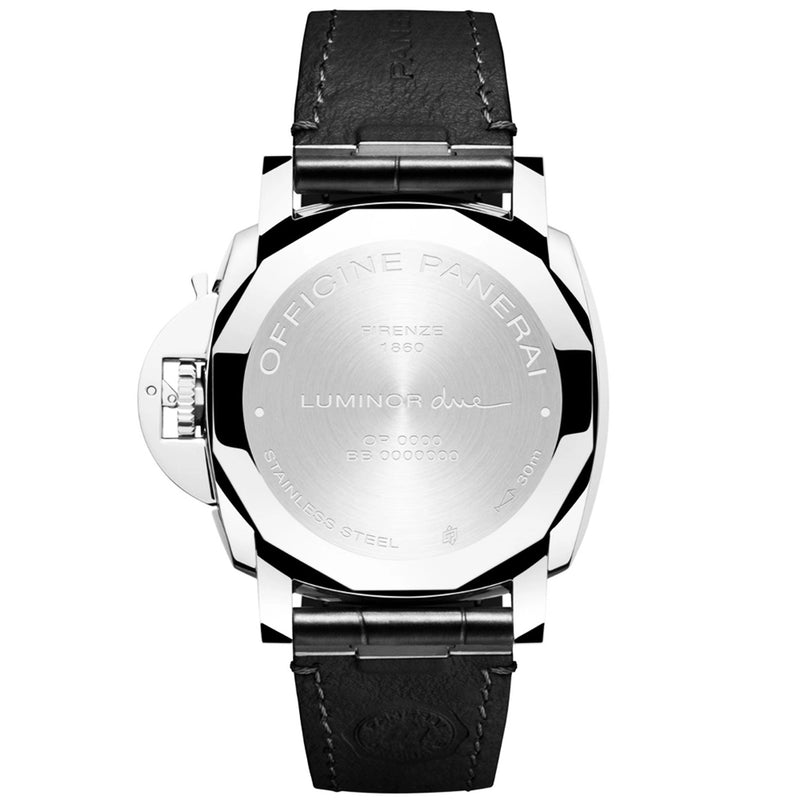 Panerai Luminor Due 42mm Grey Dial Mens Automatic Strap Watch - Berry's Jewellers