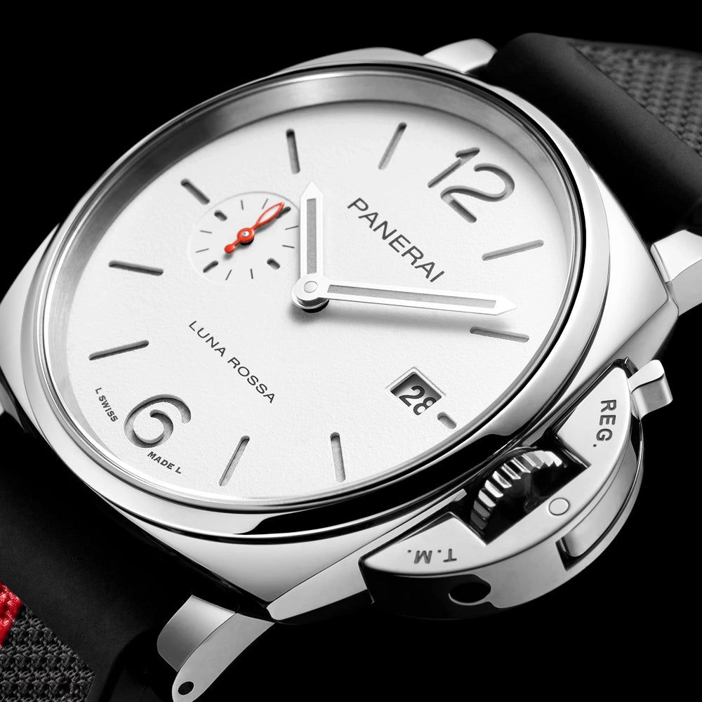 Panerai Luminor Due 42mm Luna Rossa Edition White Dial Mens Watch - Berry's Jewellers