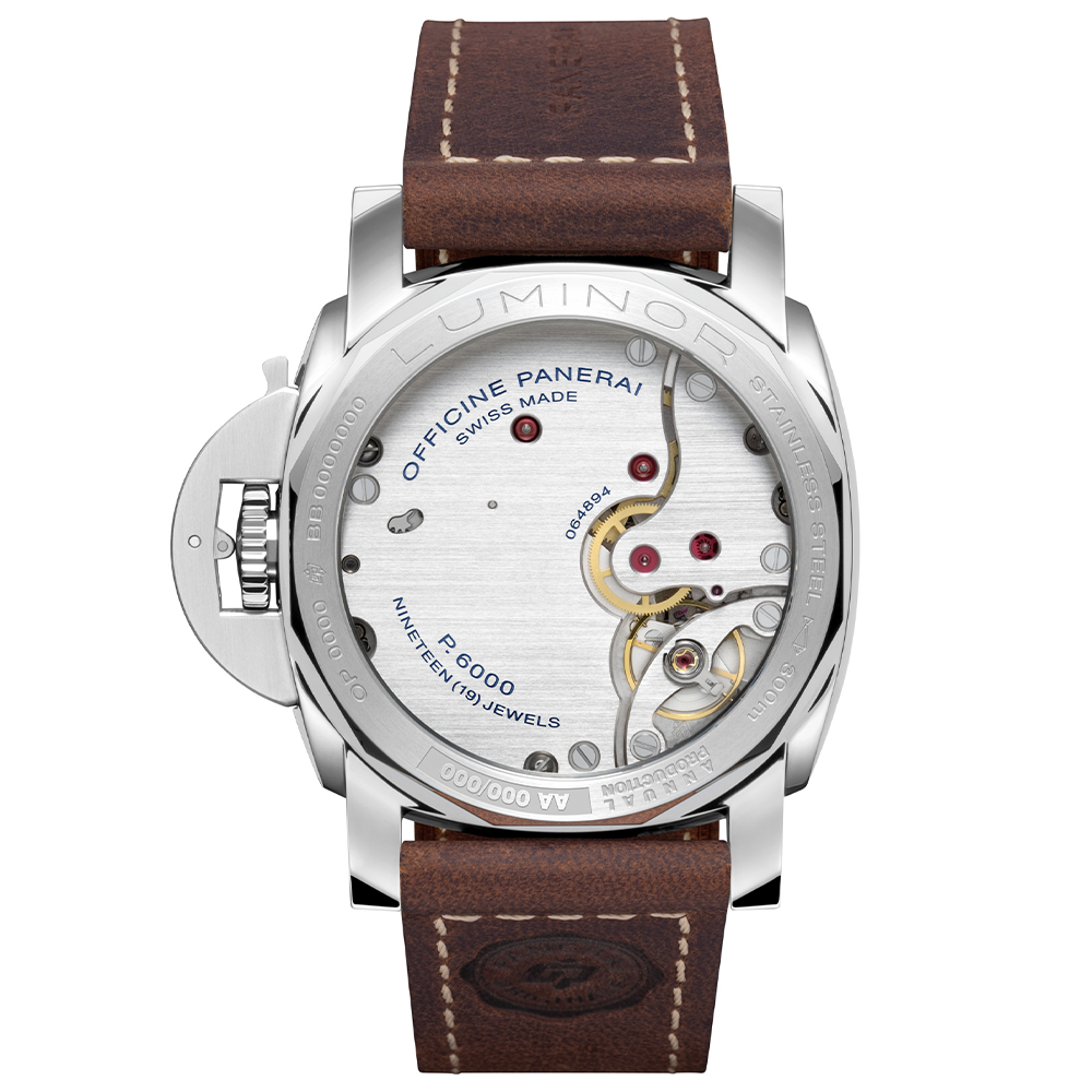 Panerai Luminor 44mm Brown Dial Brown Strap Mens Watch - Berry's Jewellers