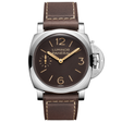 Panerai Luminor 44mm Brown Dial Brown Strap Mens Watch - Berry's Jewellers