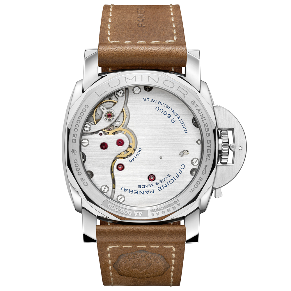 Panerai Luminor Destro 44mm Blue Dial Leather Strap Watch - Berry's Jewellers