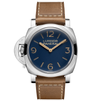 Panerai Luminor Destro 44mm Blue Dial Leather Strap Watch - Berry's Jewellers