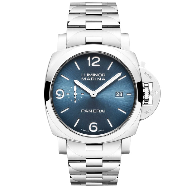Panerai Luminor Marina Steel Blue Dial 44mm Automatic Bracelet Watch - Berry's Jewellers