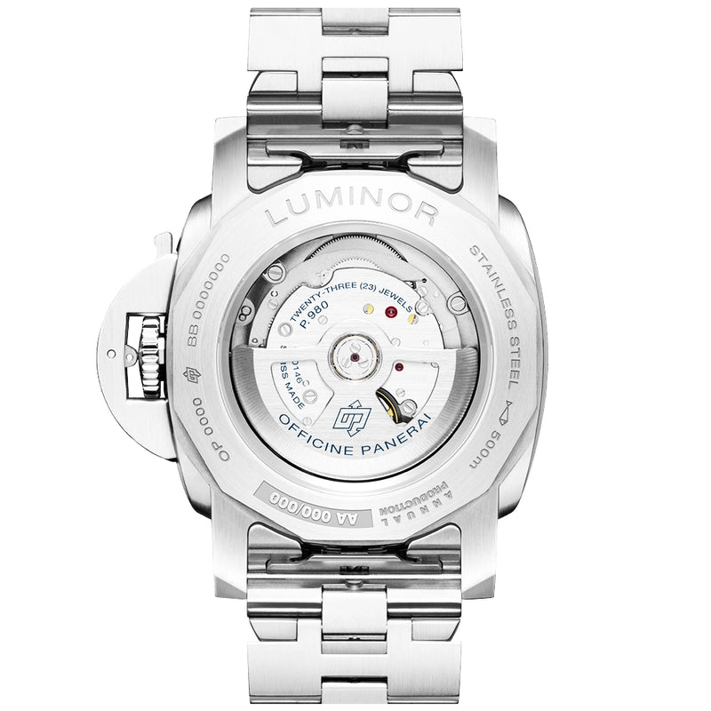 Panerai Luminor Marina Steel Blue Dial 44mm Automatic Bracelet Watch - Berry's Jewellers