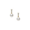 Mikimoto Morning Dew Pearl And Diamond Drop Earrings - Berry's Jewellers