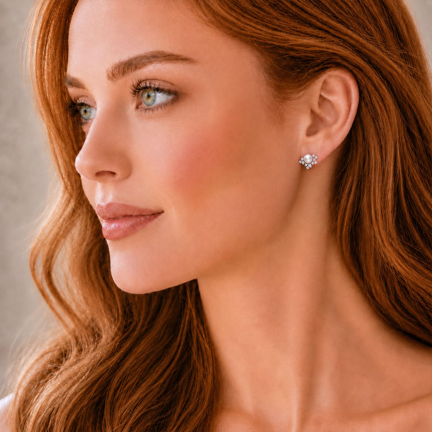 Mikimoto 18ct White Gold Pearl And Diamond Cluster Earrings - Berry's Jewellers