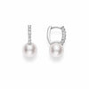 Mikimoto Classic Elegance 18ct White Gold Cultured Pearl And Diamond Earrings - Berry's Jewellers