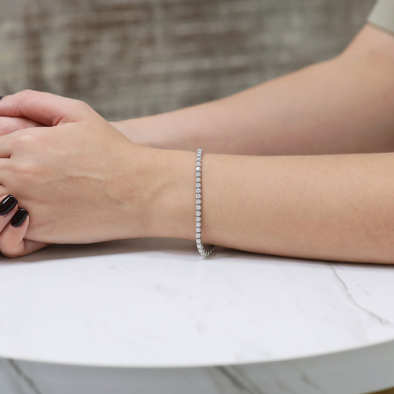 Berry's Platinum Diamond 3.00ct Claw Set Tennis Bracelet - Berry's Jewellers