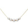 18ct Yellow Gold Pearls In Motion Necklace