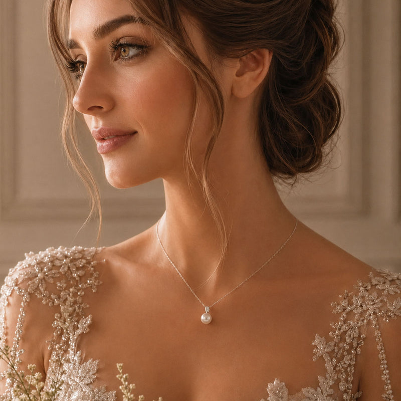 Mikimoto 18ct White Gold Pearl And Diamond Pendant - Berry's Jewellers