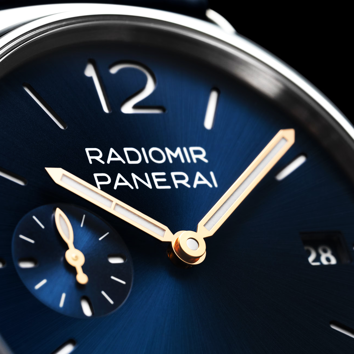 Radiomir Quaranta 40mm Blue/Gold Dial Automatic Strap Watch