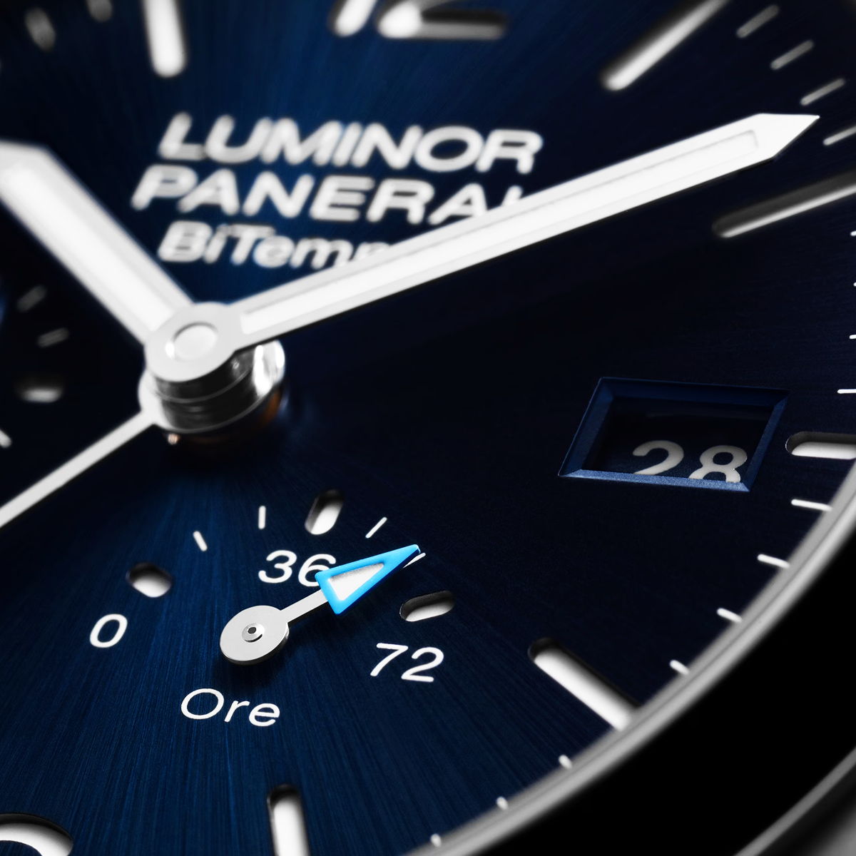 Luminor BiTempo 44mm Blue Sunray Dial Men's Automatic Watch