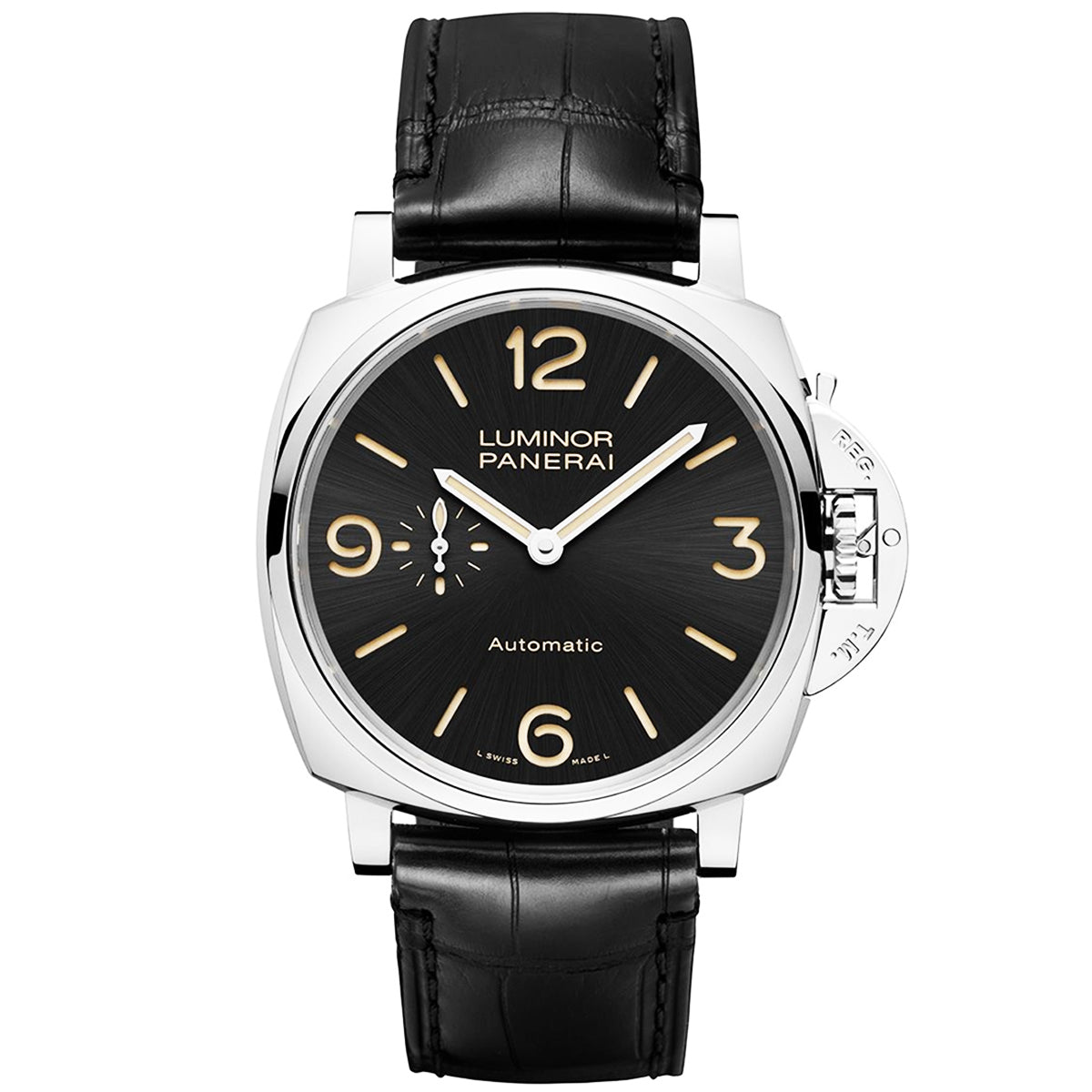 Luminor Due 45mm Black Sunray Dial Men's Automatic Watch