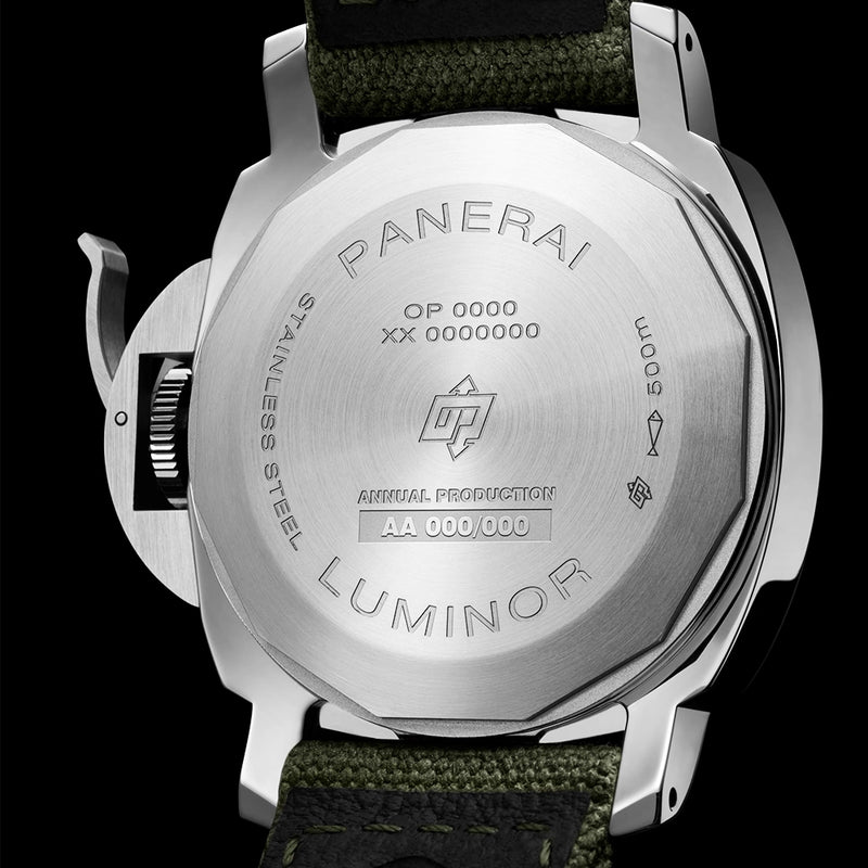 Luminor 42mm Khaki Matte Green Canvas Strap Automatic Watch