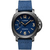 Luminor 42mm Black DLC Matte Blue Dial Mens Automatic Watch