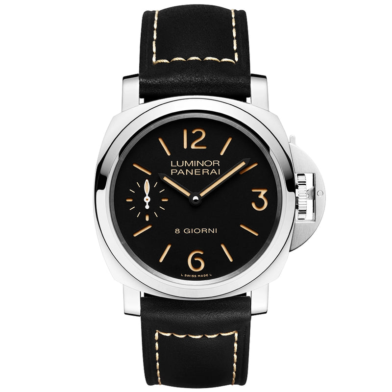Luminor 8 Giorni 44mm Black Dial Mens Manual-Wind Strap Watch