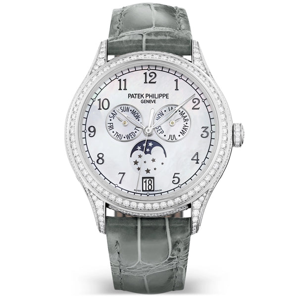 Patek Philippe Complications Annual Calendar Moon Phases Diamond Set Watch - Berry's Jewellers