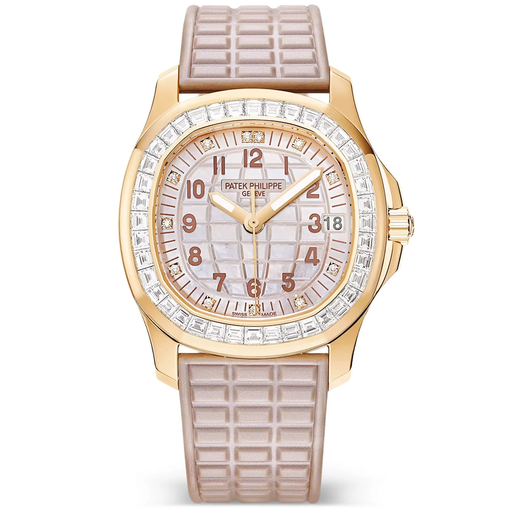 Aquanaut Luce Joaillerie 18ct Rose Gold Diamond Set Watch 5072R-001