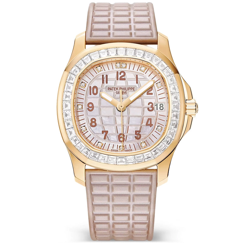 Aquanaut Luce Joaillerie 18ct Rose Gold Diamond Set Watch 5072R-001