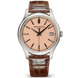Patek Philippe Calatrava Sweep-Seconds 39mm 18ct White Gold Salmon Dial Watch - Berry's Jewellers