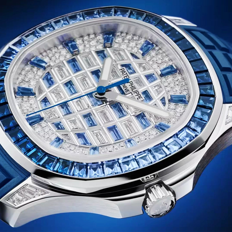 Aquanaut Luce Haute Joaillerie 18ct White Gold Diamond & Sapphire Set Watch 5268/461G-001