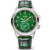 Patek Philippe Grand Complications 24hr-Alarm 18ct White Gold Green Textured Dial Watch - Berry's Jewellers