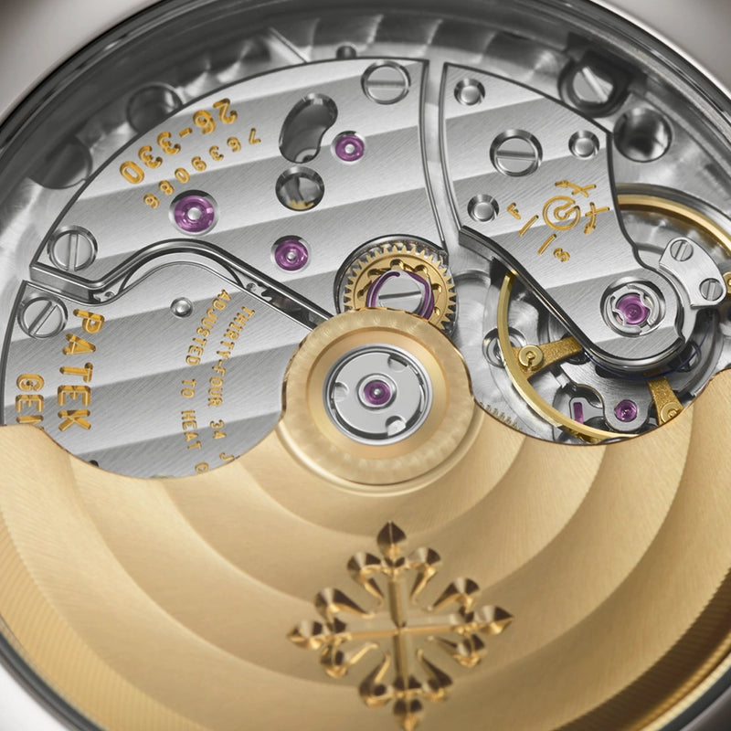 Patek Philippe Complications Annual Calendar Moon Phases Blue Diamond Dial Watch - Berry's Jewellers