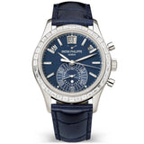 Patek Philippe Complications Annual Calendar Chronograph Platinum Diamond Set Watch - Berry's Jewellers