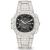 Nautilus Haute Joallerie Flyback Chronograph 18ct White Gold Diamond Set Mens Watch 5990/1400G-001
