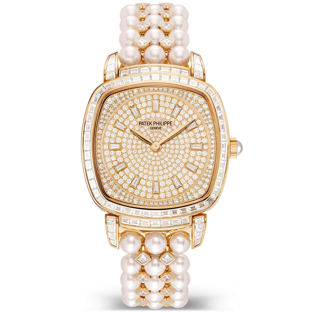 Gondolo Haute Joaillerie 18ct Rose Gold Diamond & Akoya Pearl Set Watch 7042/100R-010