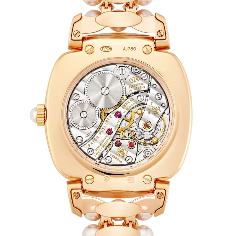 Gondolo Haute Joaillerie 18ct Rose Gold Diamond & Akoya Pearl Set Watch 7042/100R-010