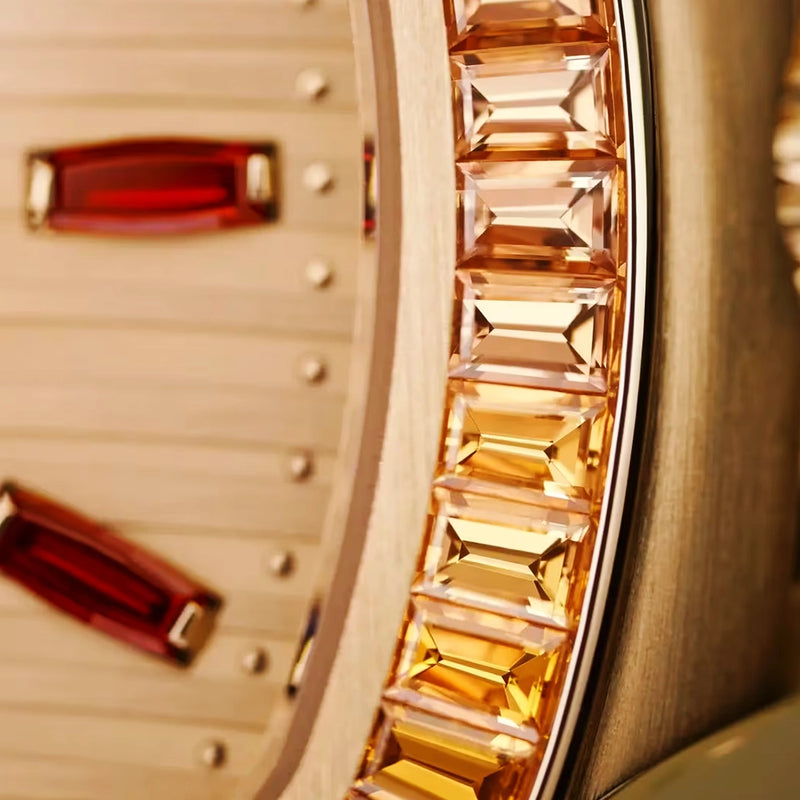 Nautilus Joaillerie 35.2mm 18ct Rose Gold Gemstone Set Automatic Watch 7118/1300R-001