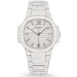 Nautilus Haute Joaillerie 18ct White Gold Full Diamond Set Ladies Watch 7118/1450G-001
