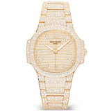 Nautilus Haute Joaillerie 18ct Rose Gold Full Diamond Set Ladies Watch 7118/1450R-001