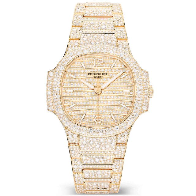 Nautilus Haute Joaillerie 18ct Rose Gold Full Diamond Set Ladies Watch 7118/1450R-001
