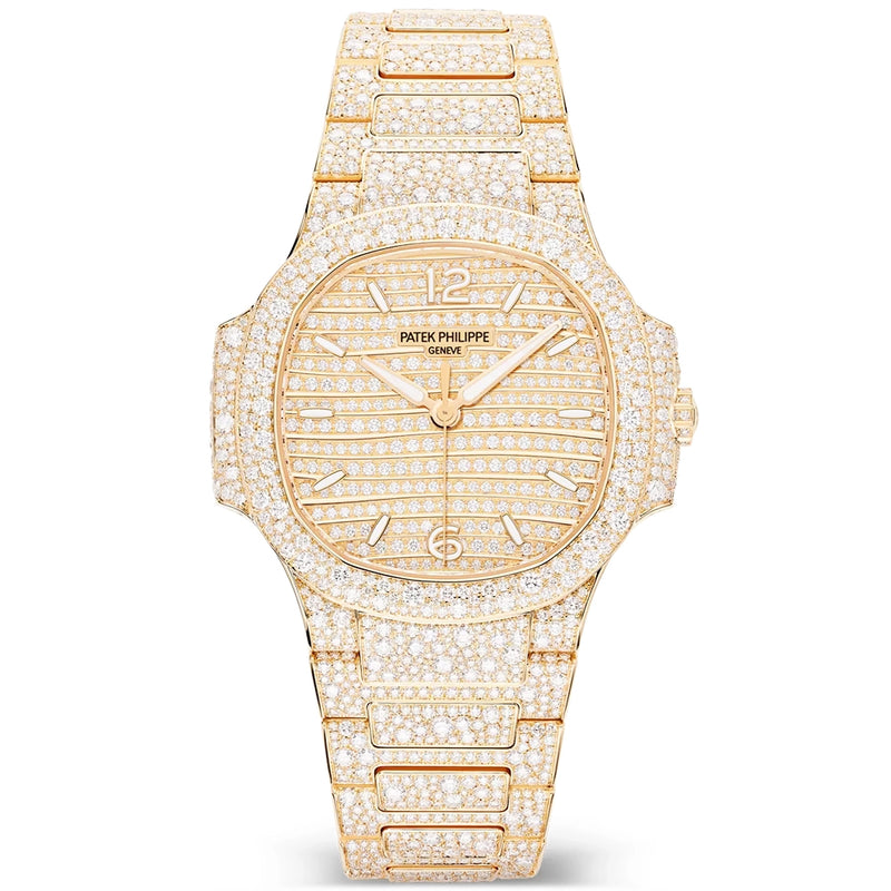 Nautilus Haute Joaillerie 18ct Rose Gold Full Diamond Set Ladies Watch 7118/1450R-001
