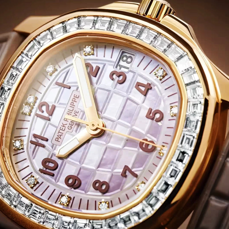 Aquanaut Luce Joaillerie 18ct Rose Gold Diamond Set Watch 5072R-001