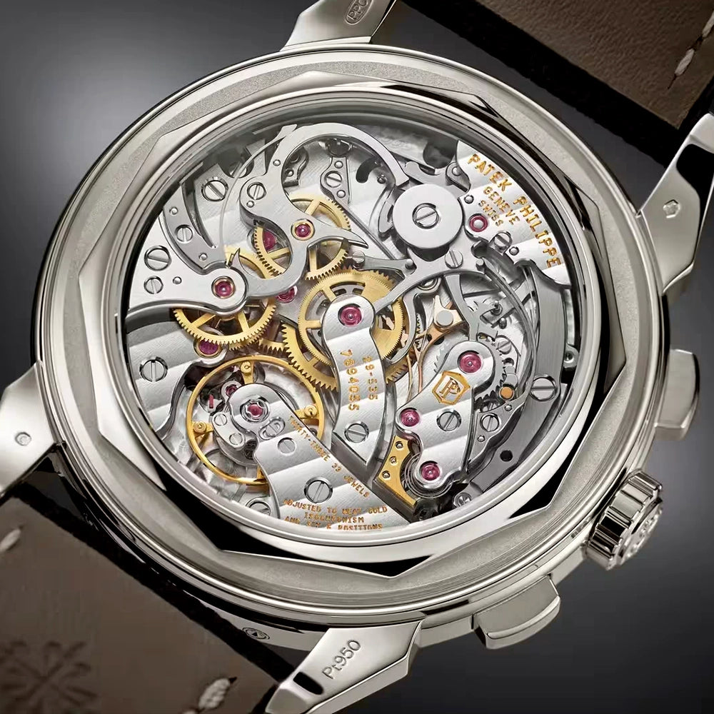 Patek Philippe Grand Complications Perpetual Calendar Platinum Charcoal Dial Watch - Berry's Jewellers