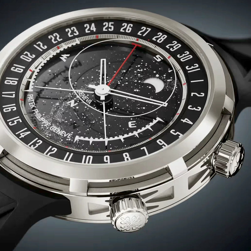 Patek Philippe Grand Complications Celestial 47mm 18ct White Gold Sunrise/Sunset Watch - Berry's Jewellers