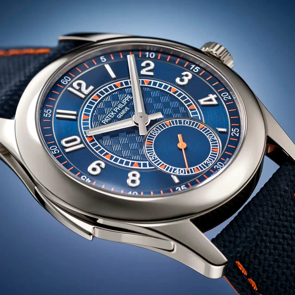 Patek Philippe Grand Complications Minute-Repeater 18ct White Gold Blue Carbon Dial Watch - Berry's Jewellers