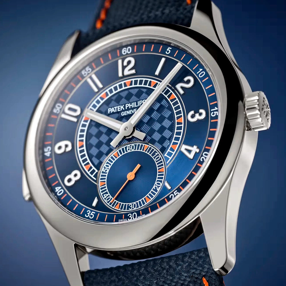 Patek Philippe Grand Complications Minute-Repeater 18ct White Gold Blue Carbon Dial Watch - Berry's Jewellers