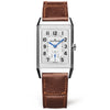 Jaeger-LeCoultre Reverso Classic Medium Silver Dial & Brown Leather Strap Watch - Berry's Jewellers