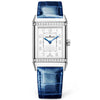 Jaeger-LeCoultre Reverso Classic Medium Duetto Silver Dial Diamond Set Watch - Berry's Jewellers