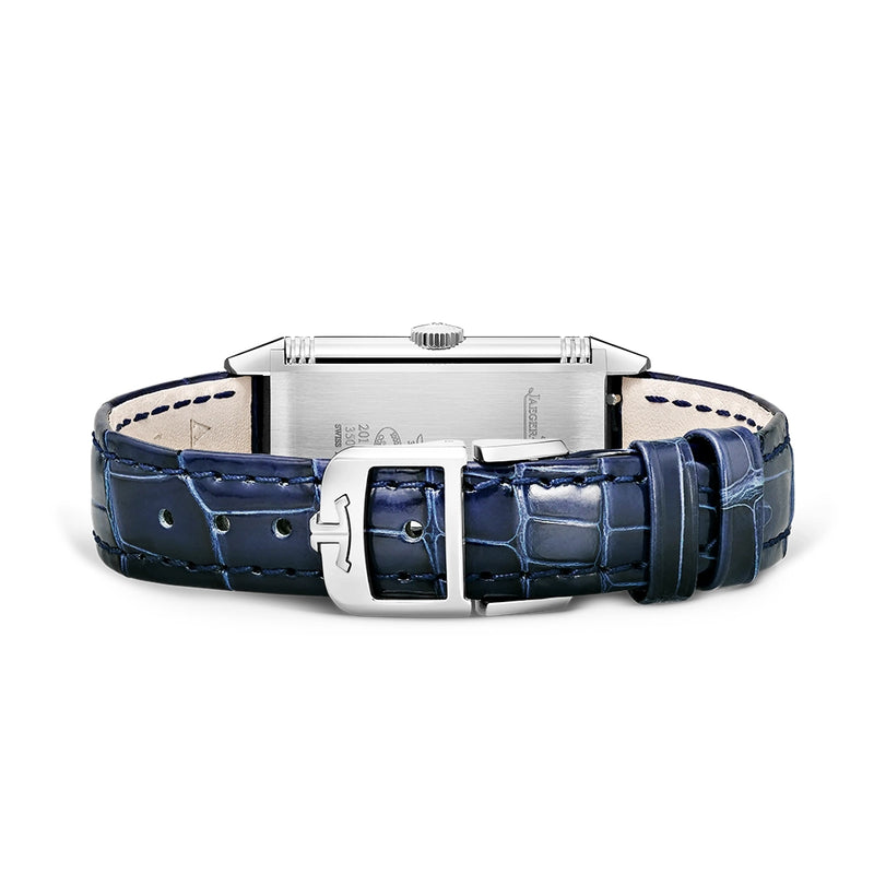 Jaeger-LeCoultre Reverso One Diamond Set Bezel & Silver Dial Leather Strap Watch - Berry's Jewellers