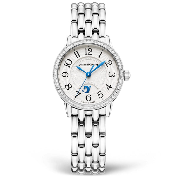 Jaeger-LeCoultre Rendez-Vous Night & Day 29mm Silver Dial Diamond Bezel Bracelet Watch - Berry's Jewellers