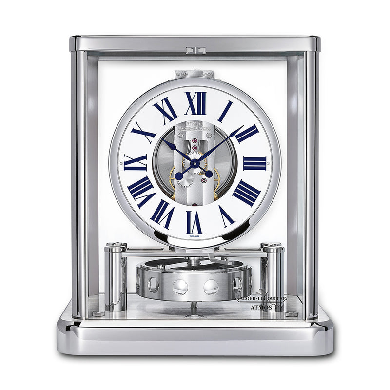 Atmos Classique Rhodium-Plated White Dial Clock