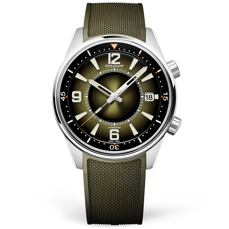 Jaeger-LeCoultre Polaris Date 42mm Green Sunburst Dial Boutique Exclusive Watch - Berry's Jewellers