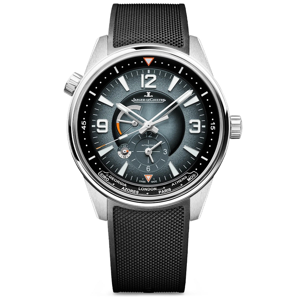 Jaeger-LeCoultre Polaris Geographic 42mm Ocean Grey Dial Mens Automatic Watch - Berry's Jewellers
