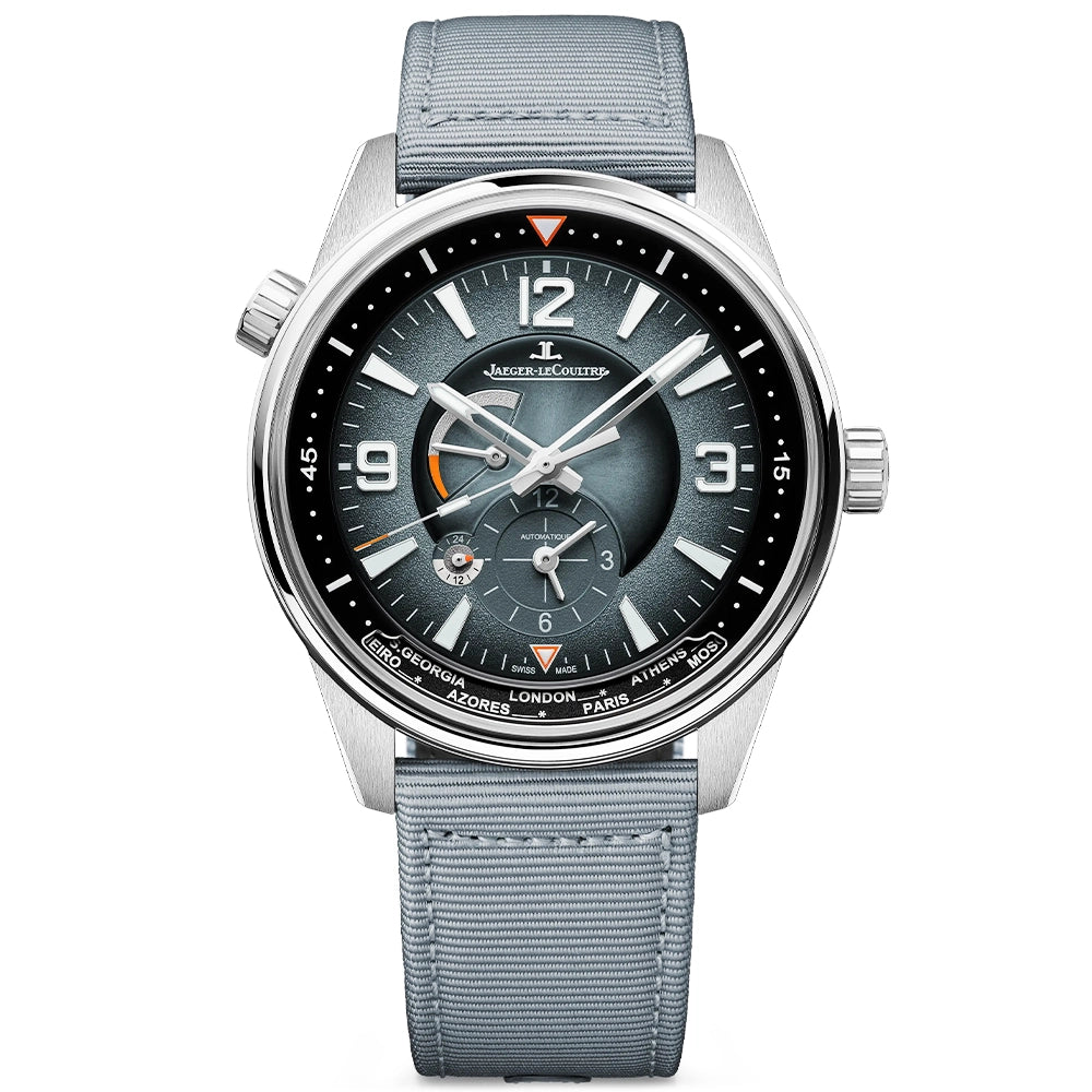 Jaeger-LeCoultre Polaris Geographic 42mm Ocean Grey Dial Mens Automatic Watch - Berry's Jewellers