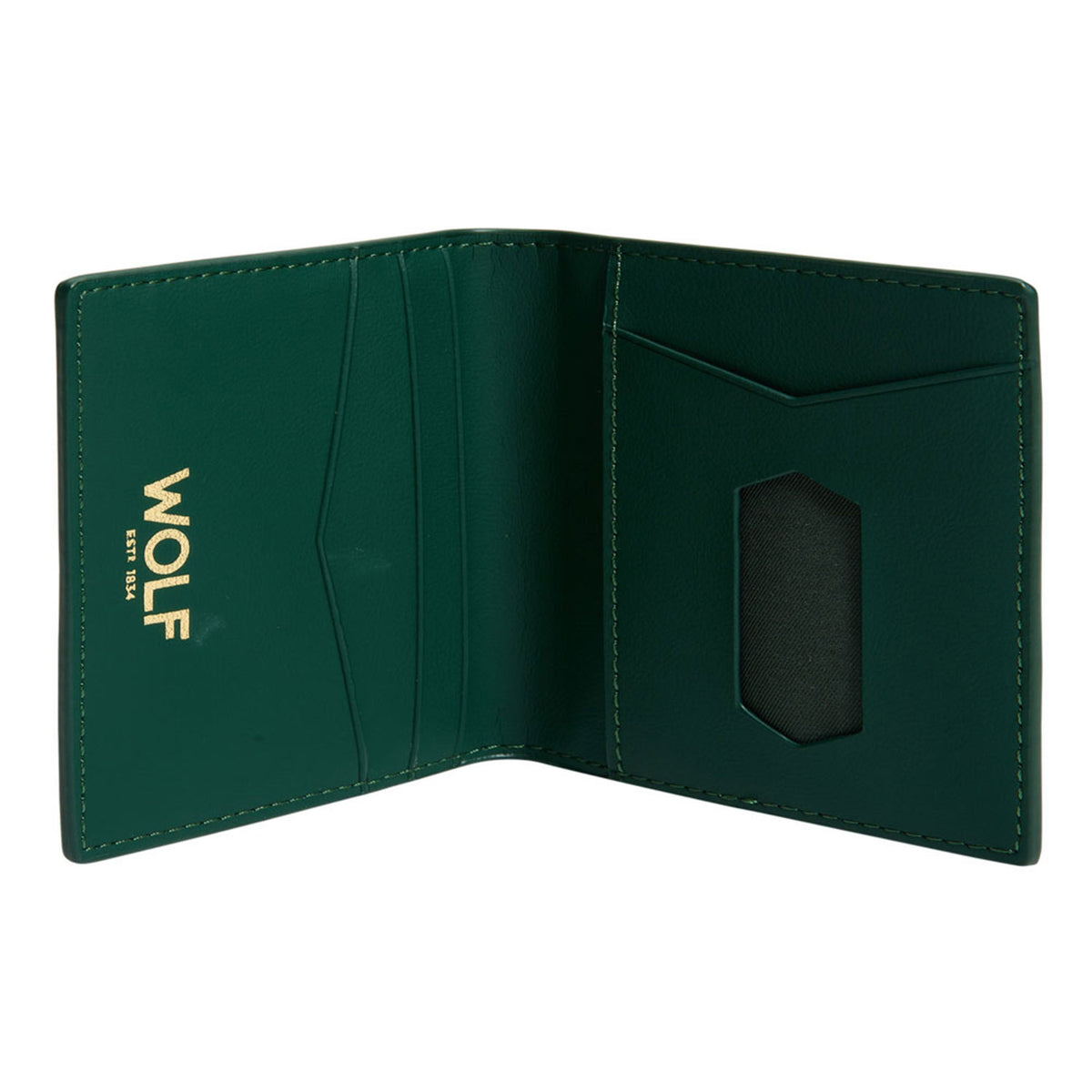 WOLF 1834 Signature Green ID Card Case - Berry's Jewellers
